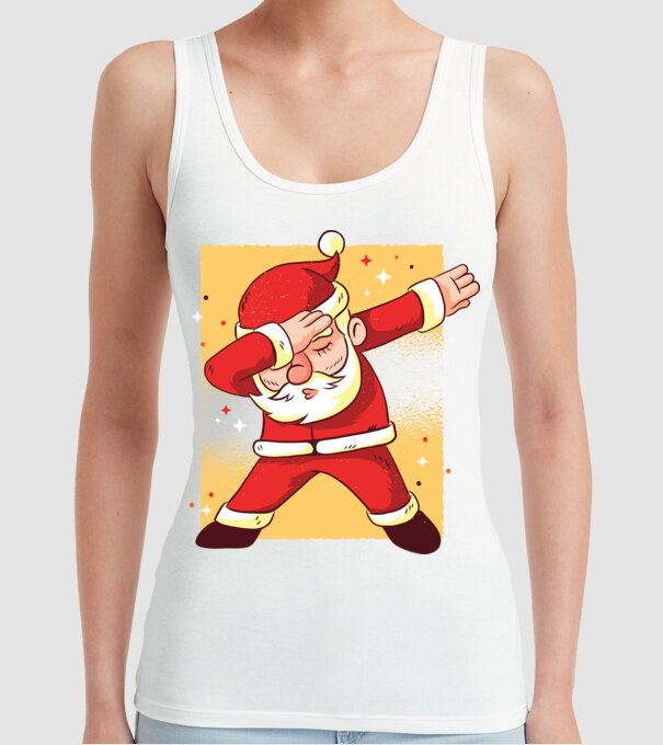 Santa DAB Moș Crăciun model alb pe tricou