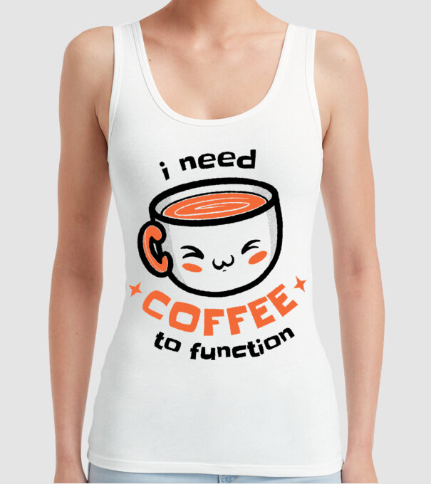Am nevoie de cafea model alb pe tricou
