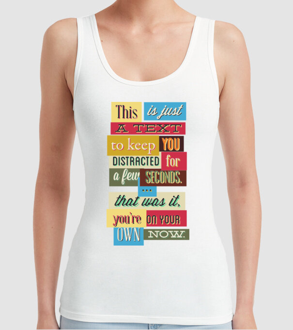 This is just a text to keep you distracted model alb pe tricou