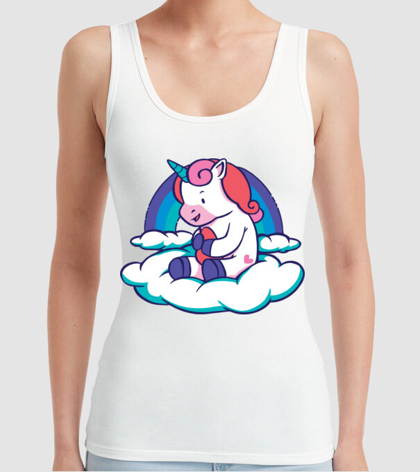Unicorn Baby model alb pe tricou