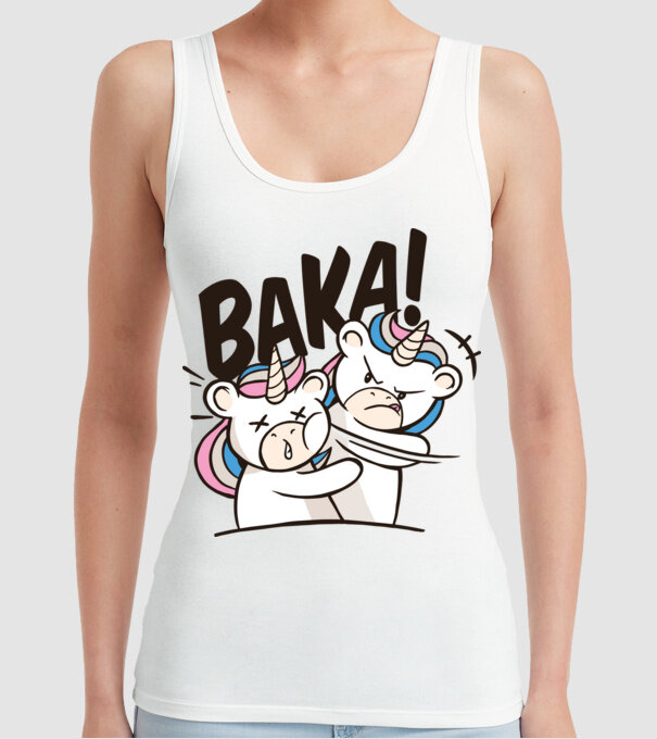Unicorn palmă model alb pe tricou