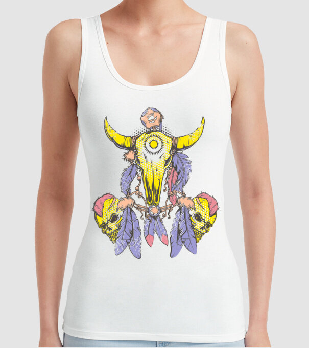 Hunter Talisman model alb pe tricou