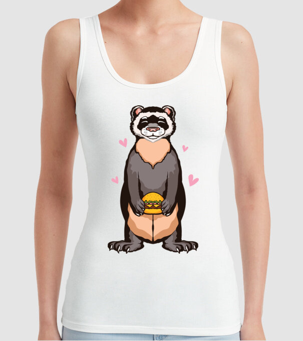 Dihor vânător model alb pe tricou