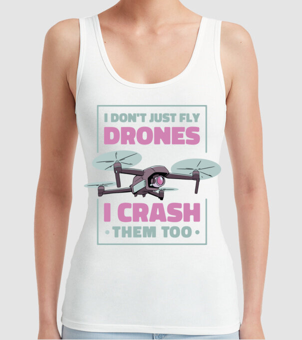 Tricou drone model alb pe tricou
