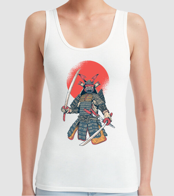 Vintage Samurai tricou arte marțiale orientale model alb pe tricou