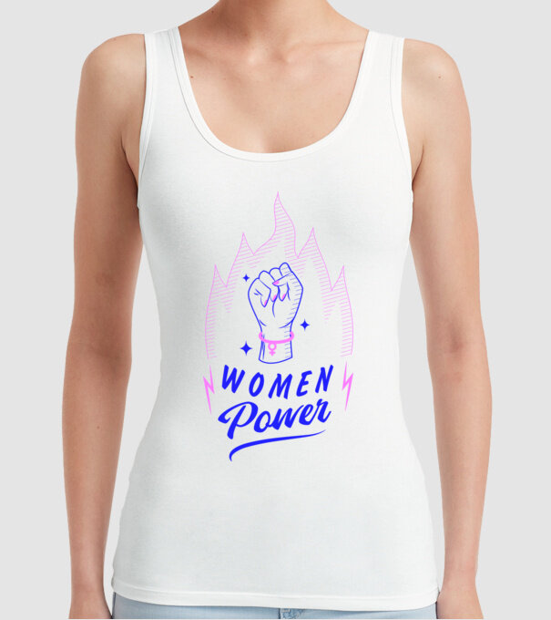 Women Power Ziua Femeii model alb pe tricou