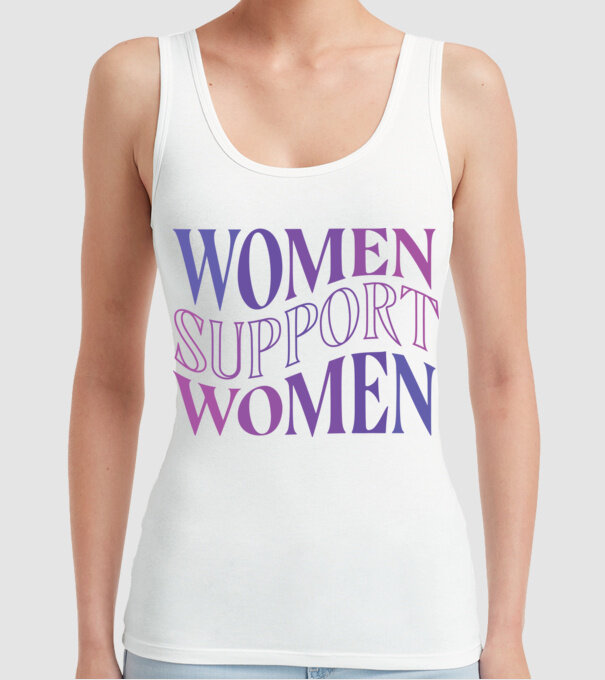 Women Support Women Ziua Femeilor model alb pe tricou