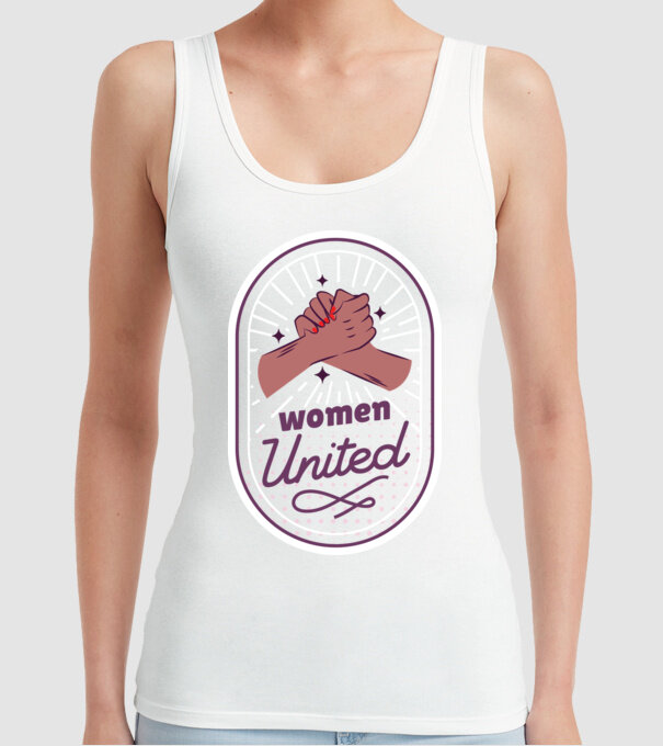 Women United Ziua femeii model alb pe tricou