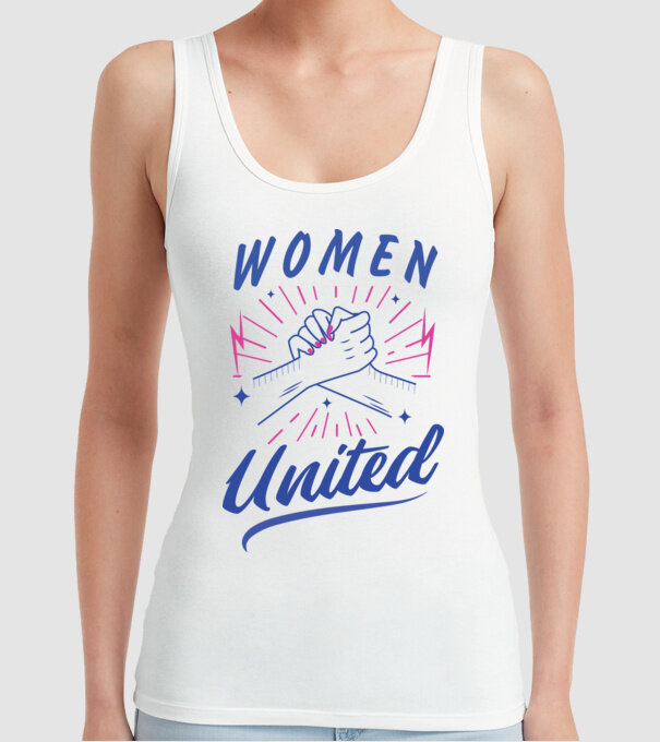 Women United tricou Ziua Femeii model alb pe tricou