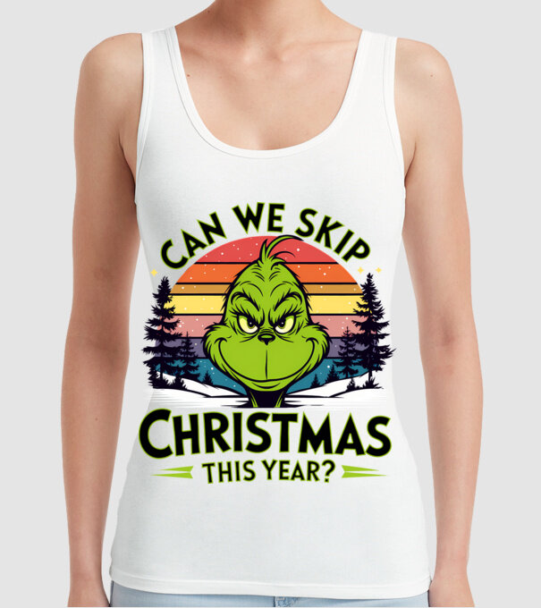 Can we skip christmas this year model alb pe tricou
