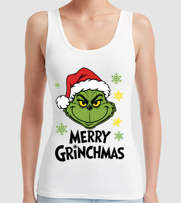 Merry Grinchmas Alb model alb pe tricou