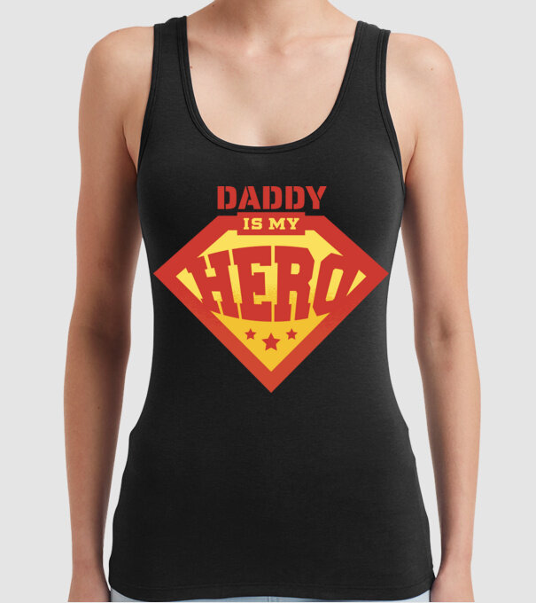 Tata este Supereroul meu model negru pe tricou