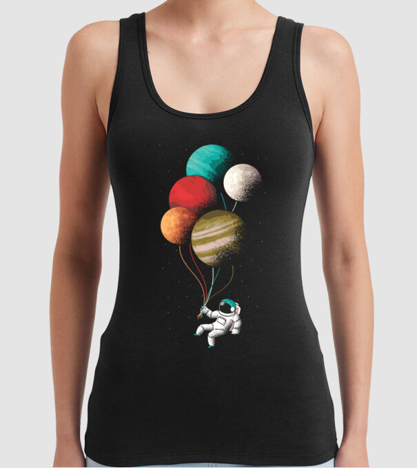 Astronaut Balloons baloane astronaut model negru pe tricou