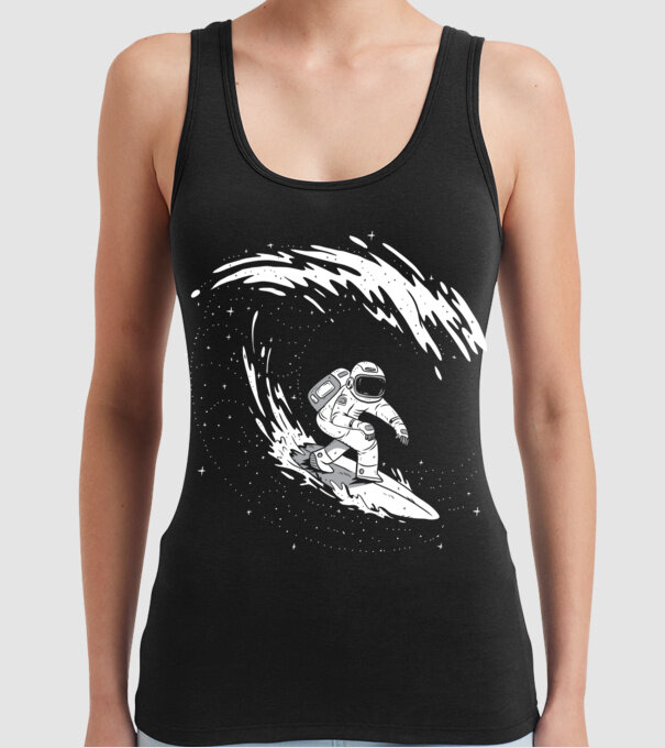 Astronaut Surf amuzant tricou amuzant astronaut model negru pe tricou