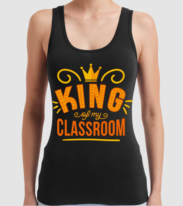 Regele clasei model negru pe tricou