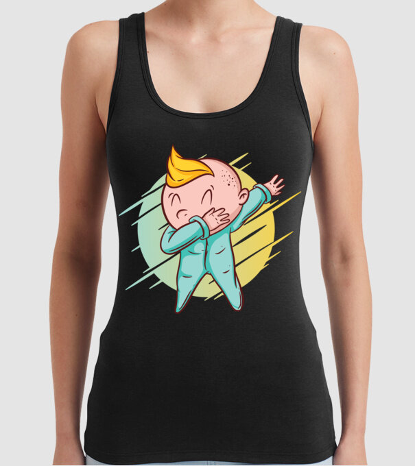 Bebe DAB model negru pe tricou