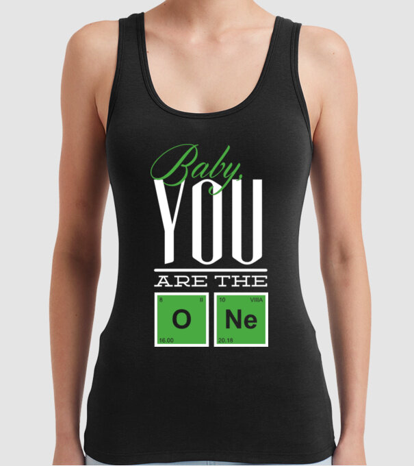 Baby you are the one model negru pe tricou