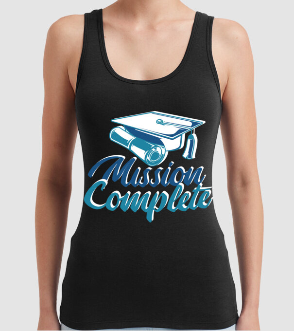 Absolvire cu succes model negru pe tricou