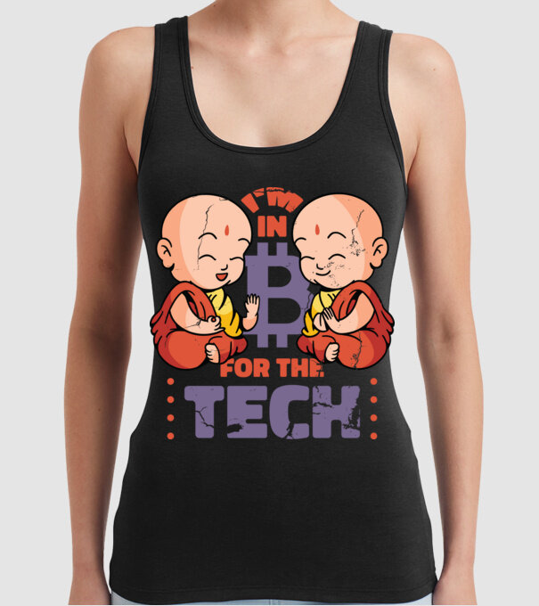 Călugări Buddha Bitcoin model negru pe tricou