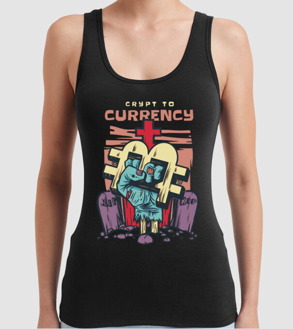 Cimitir Bitcoin model negru pe tricou