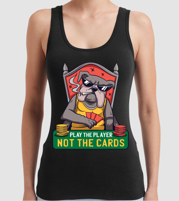 Bulldog Poker model negru pe tricou