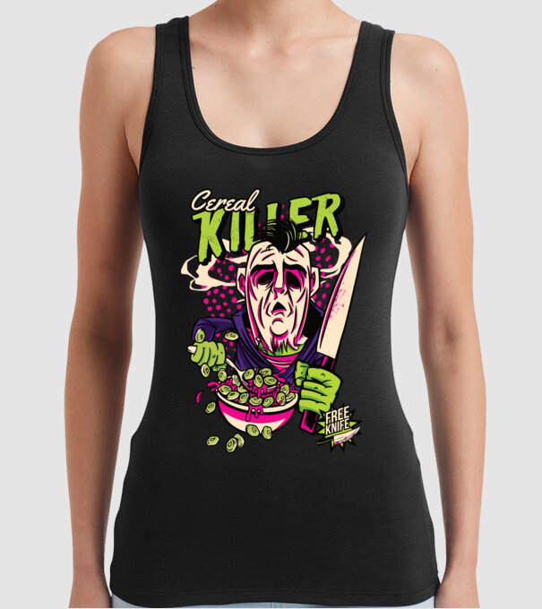 Cereale Killer Fulgi de cereale model negru pe tricou