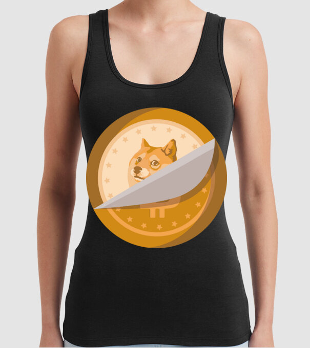 Dodge Coin model negru pe tricou
