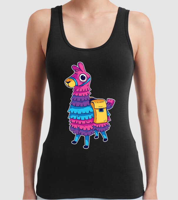 Fortnite LLama - Tricou gamer cu lama model negru pe tricou