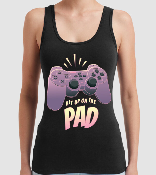 Gamer Controler model negru pe tricou