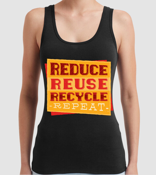 Protecția mediului model negru pe tricou