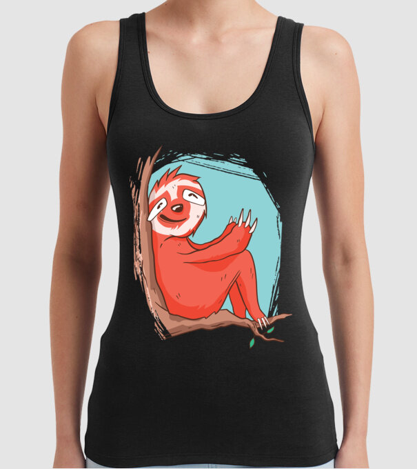 Leneș model negru pe tricou
