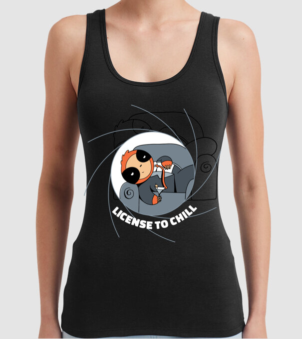 Leneș Bond 007 model negru pe tricou