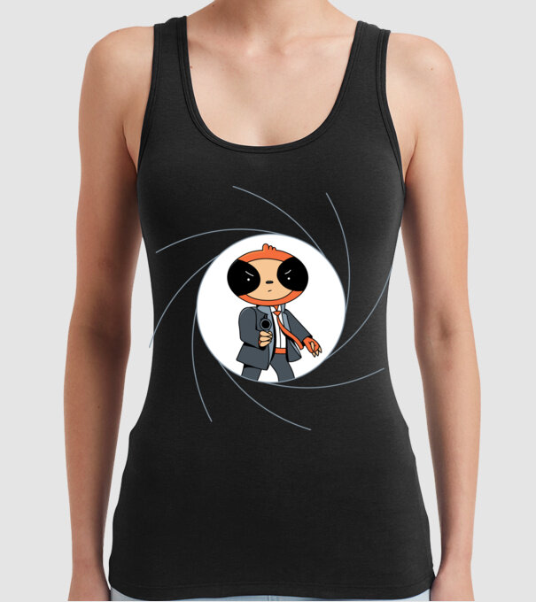 Leneș Bond 007 model negru pe tricou