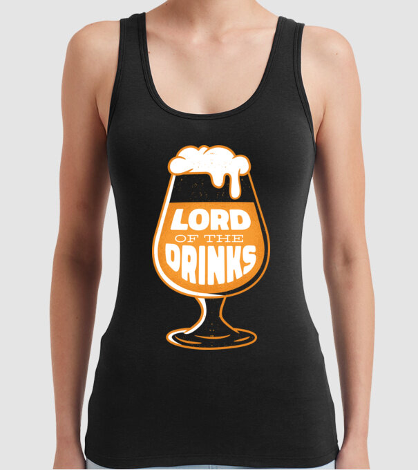 Lord of the Drinks Bere model negru pe tricou