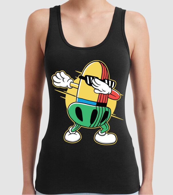 Ghindă DAB cărți de joc maghiare model negru pe tricou
