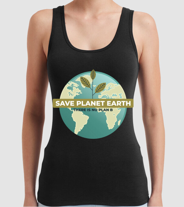 Să salvăm Pământul, nu există o altă planetă model negru pe tricou