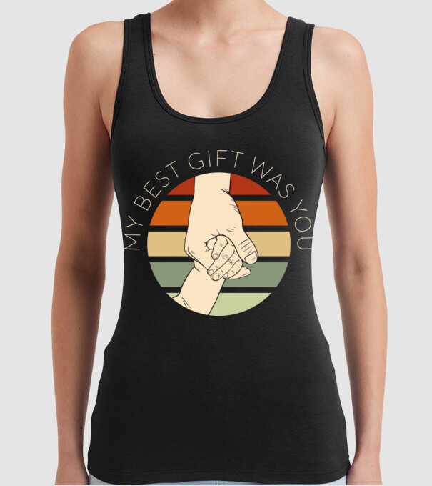 My Best Gift Was You model negru pe tricou