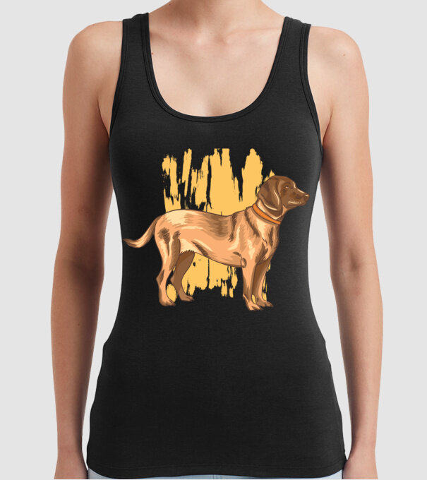 Câine de vânătoare german model negru pe tricou