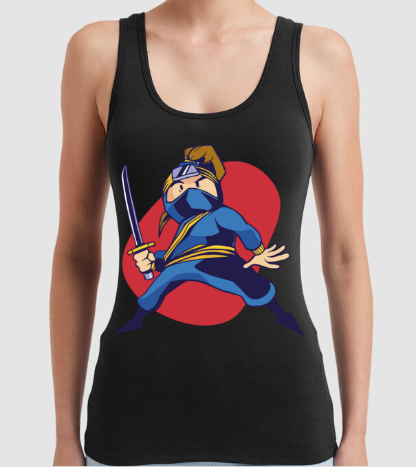 Copil Ninja model negru pe tricou