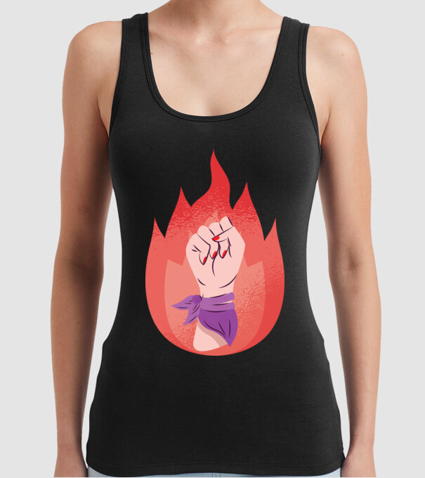 Egalitatea femeilor Ziua femeii model negru pe tricou