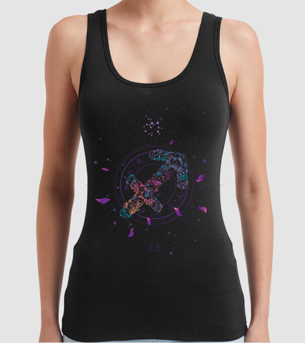 Saggitarius Zodiac model negru pe tricou