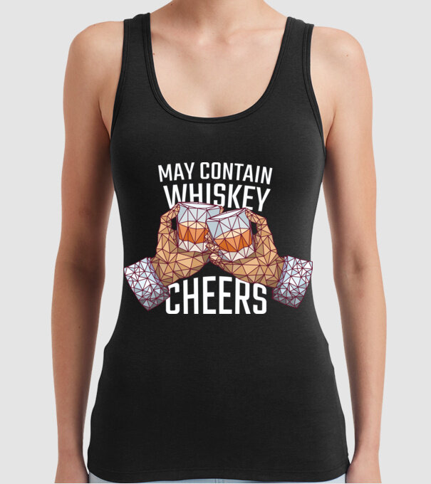 Poate conține urme de whisky model negru pe tricou