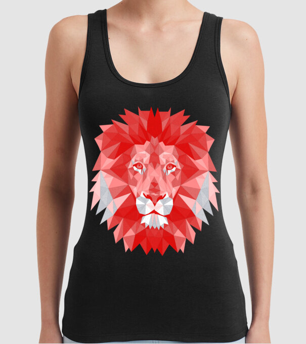 Red Lion model negru pe tricou