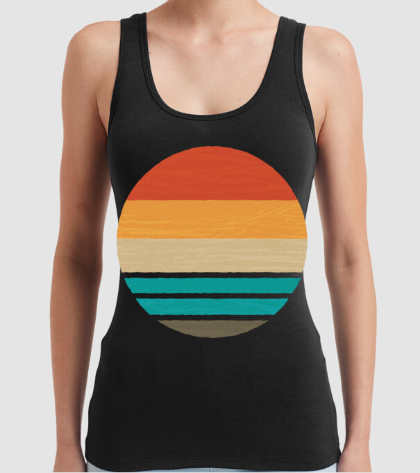 Fond Retro model negru pe tricou