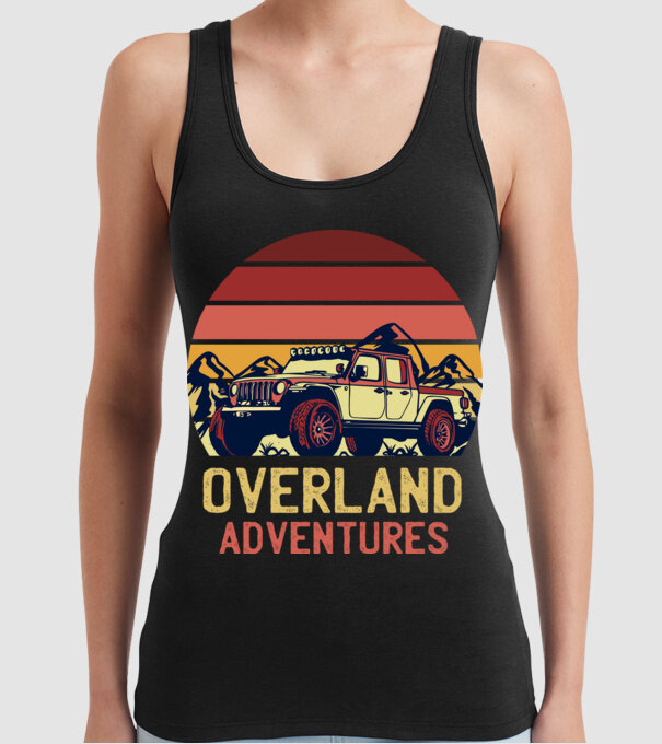 Jeep Retro model negru pe tricou