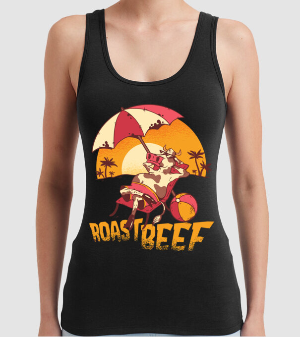 Friptură de vită - Roast Beef model negru pe tricou