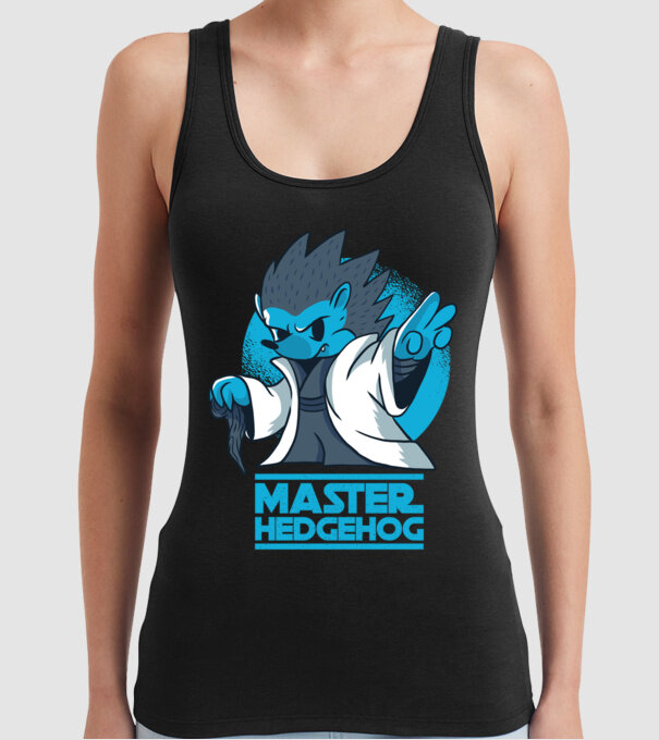 Maestru Arici model negru pe tricou