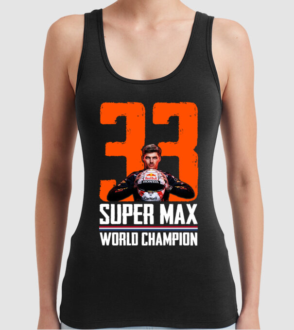 Super Max Formula 1 World Champion model negru pe tricou