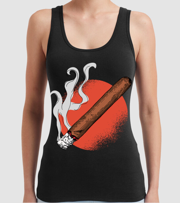Trabuc model negru pe tricou