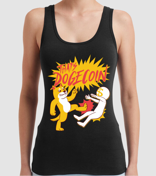 Thats Dogecoin model negru pe tricou
